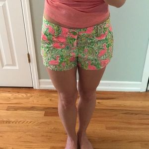 Lilly Pulitzer Walsh short flamingo print